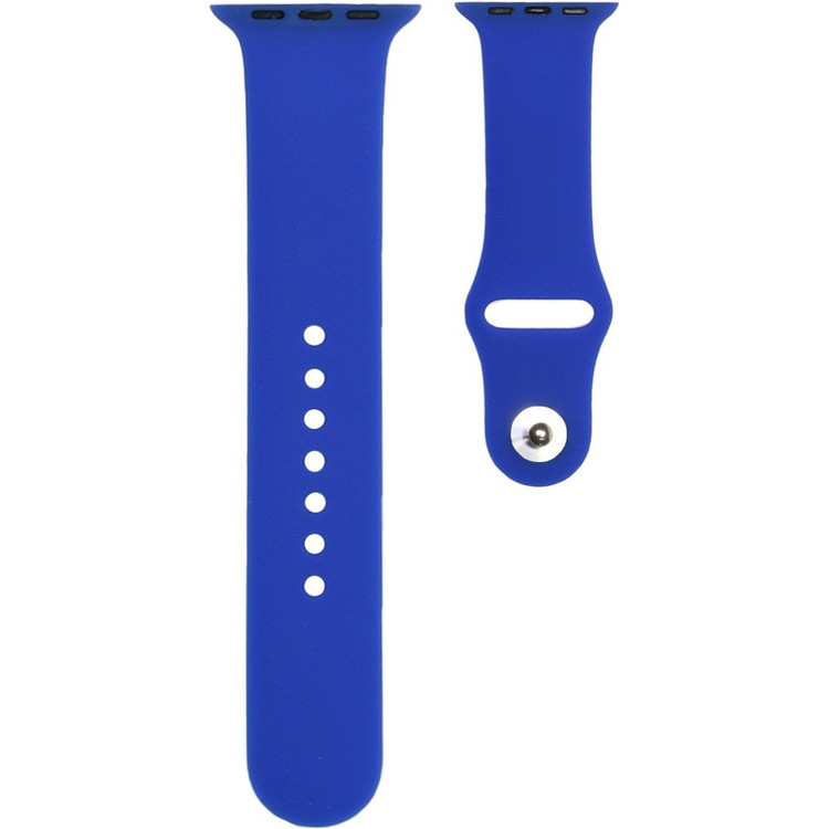 بند سیلیکونی اورجینال اپل واچ سایز 42/44/49 میلیمتری آبی کاربنی