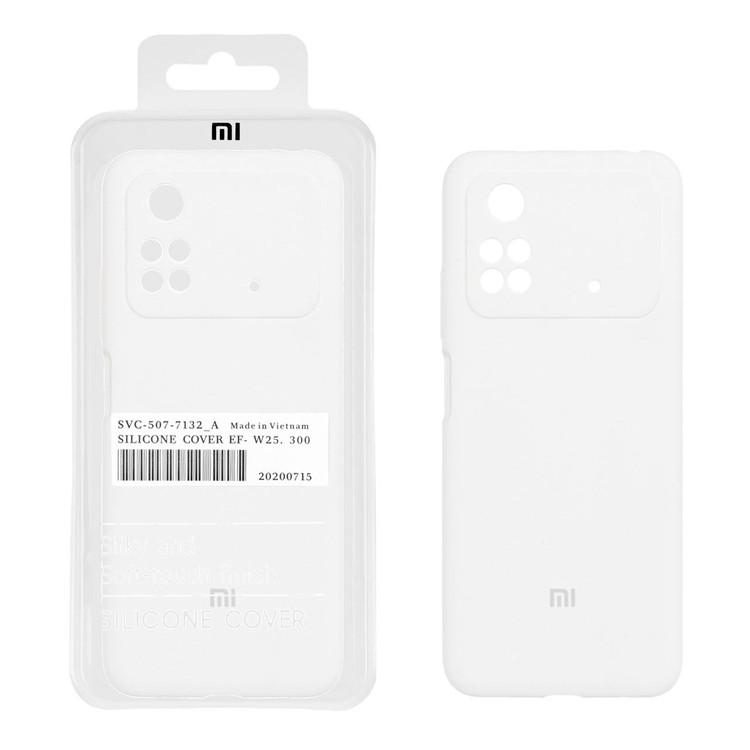 قاب گوشی Poco M4 Pro 4G شیائومی سیلیکونی پاک کنی اورجینال داخل پارچه ای رنگ گلبهی محافظ لنز دار