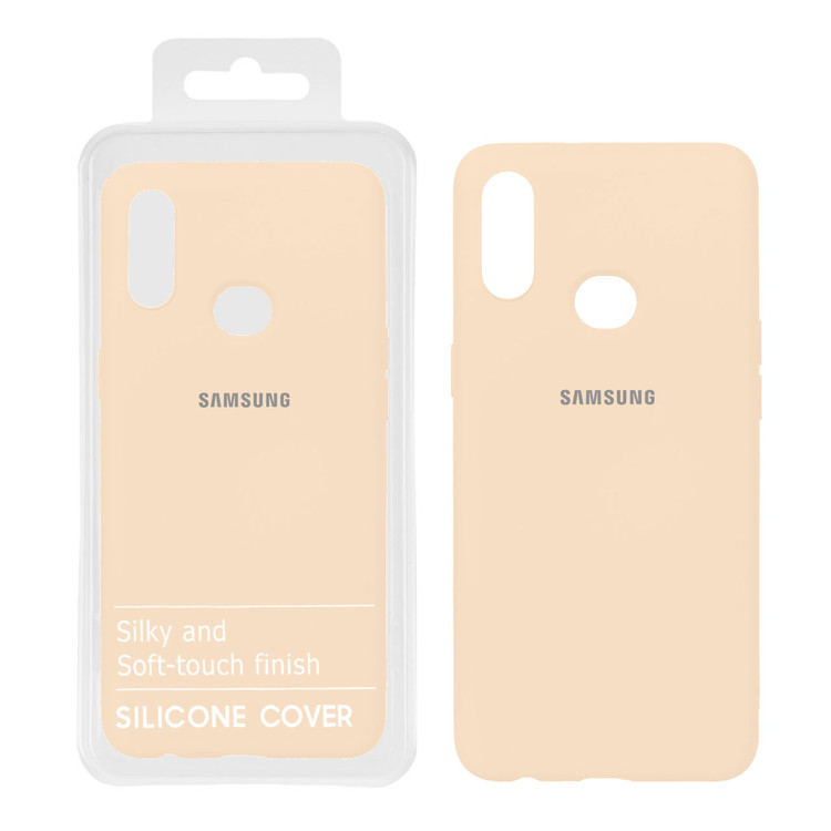 قاب سیلیکونی اورجینال Samsung A10S - کرم ( پک اصلی)