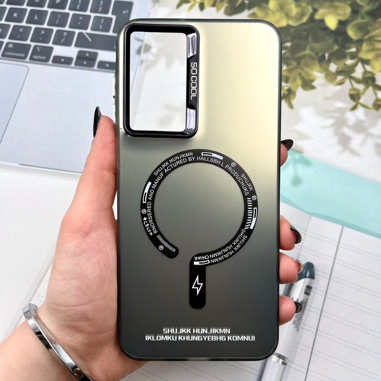 قاب گوشی Galaxy A17 سامسونگ So Cool اورجینال طرح مگ سیف New Magsafe لنز متال کرومی اسپرت