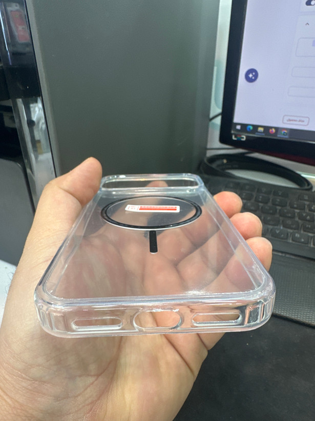قاب گوشی iPhone 17 Pro Max آیفون Magsafe مگ سیف دار اورجینال Clear Case شفاف لاکچری