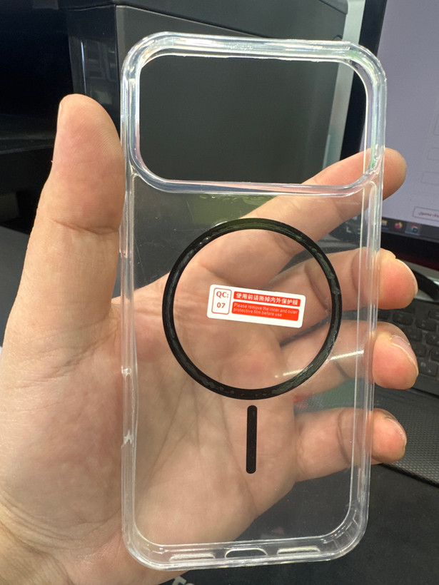 قاب گوشی iPhone 17 Pro Max آیفون Magsafe مگ سیف دار اورجینال Clear Case شفاف لاکچری