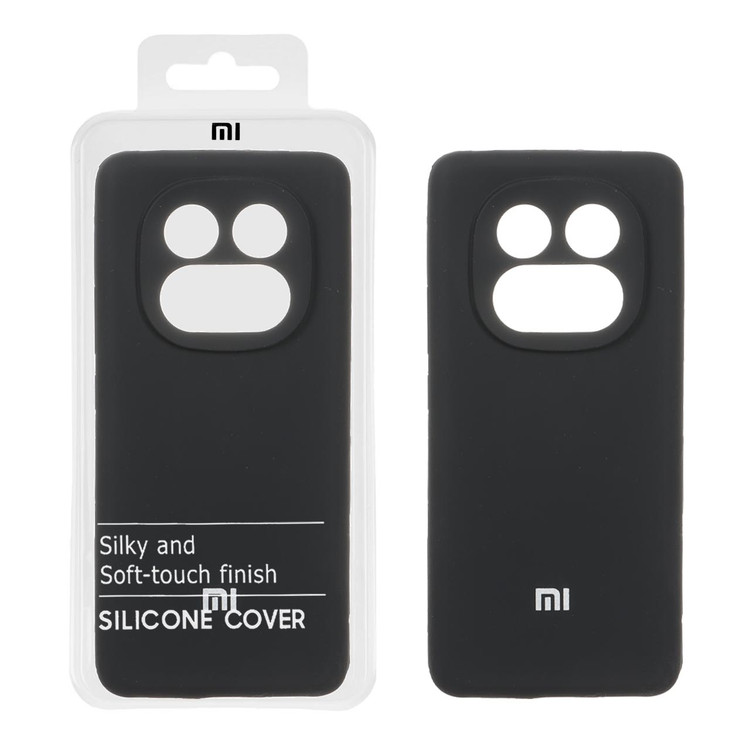 قاب سیلیکونی پاک کنی اورجینال درجه یک Xiaomi Redmi Note 14 Pro 5G / Redmi Note 14 Pro Plus 5G / Poco X7 5G - مشکی (پک دار)