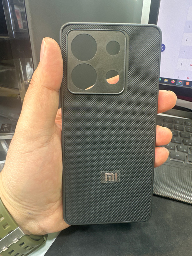 قاب گوشی Redmi Note 13 5G شیائومی سوزنی Spigen محافظ لنزدار مشکی