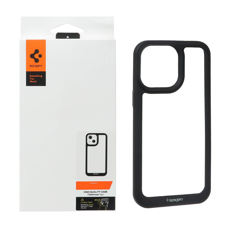 قاب اورجینال Spigen مدل Apple iPhone 14 Pro Max - شفاف مشکی