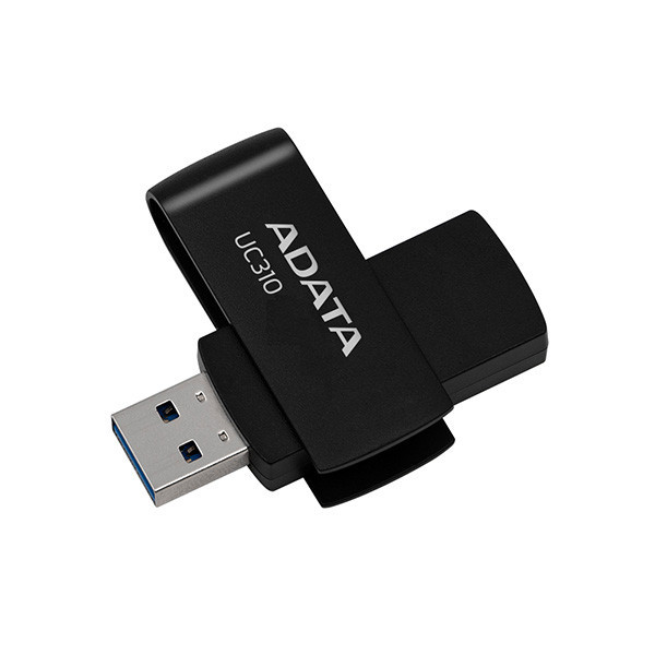 فلش مموری ای دیتا مدل UC310 ظرفیت 64 گیگابایت با رابط USB 3.2 Gen1، طراحی چرخشی، سازگار با ویندوز، مک، لینوکس، بدون نیاز به نصب درایور و مناسب استفاده در کامپیوتر، لپتاپ، گوشی و تلویزیون