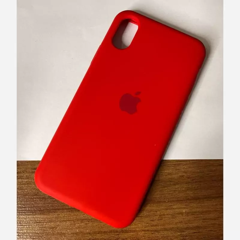 قاب سیلیکونی اورجینال Iphone X / XS - قرمز ( پک اصلی)