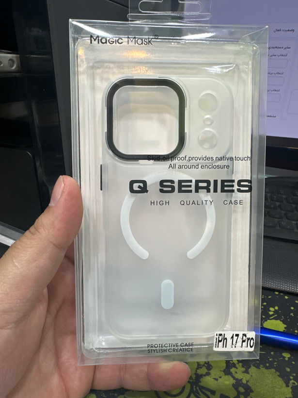 قاب مگسیف اپل مدل ICEGUARD مناسب آیفون ۱۷ پرو با طراحی شارژ بیسیم