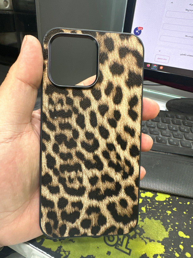 قاب کاور گوشی آیفون 14 پرو مکس/ iphone 14 pro max مدل طرح پلنگی