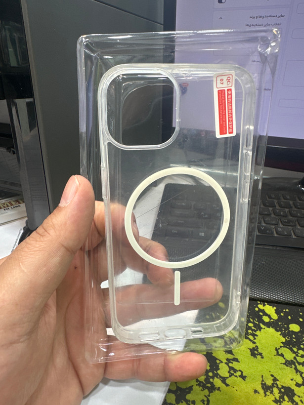 قاب محافظ شفاف و مگسیف اورجینال iPhone 13 اییفون 13 نرمال