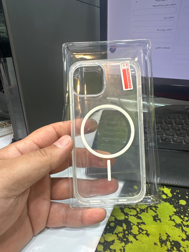 قاب محافظ شفاف و مگسیف اورجینال iPhone 13 اییفون 13 نرمال