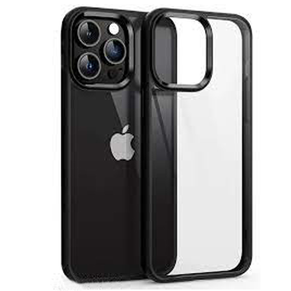 قاب پشت شفاف دور مشکی آیفون مدل iphone 13 pro max برند Doyers