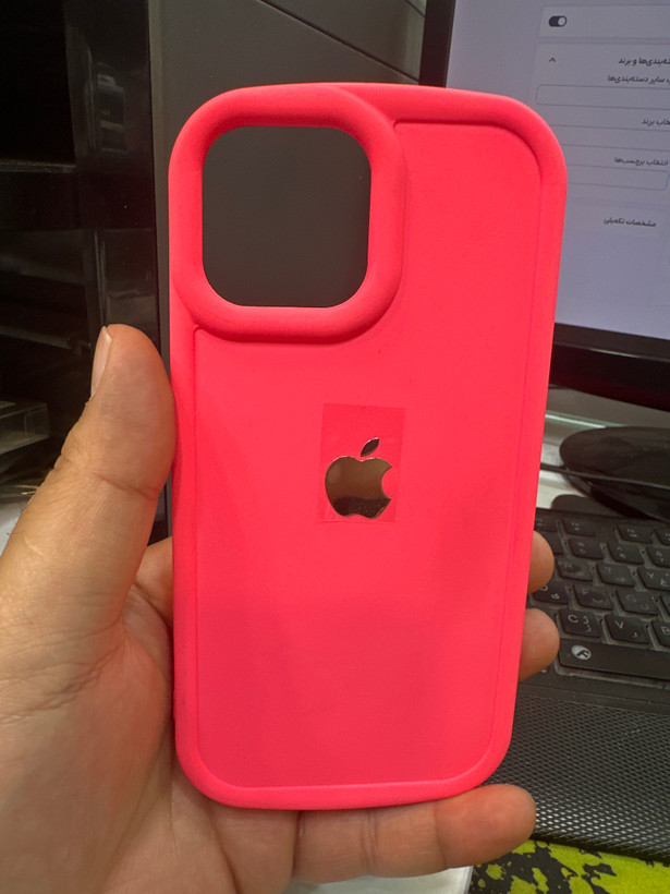 کاور گوشی موبایل آیفون 13 پرومکس iPhone13Promax مدل سالید - سولید Solid رنگ صورتی سرخابی