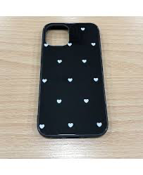 قاب کاور گوشی آیفون 12 پرو مکس / iphone 12 pro max مدل طرح دار قلب سفید با هولدر انگشتی
