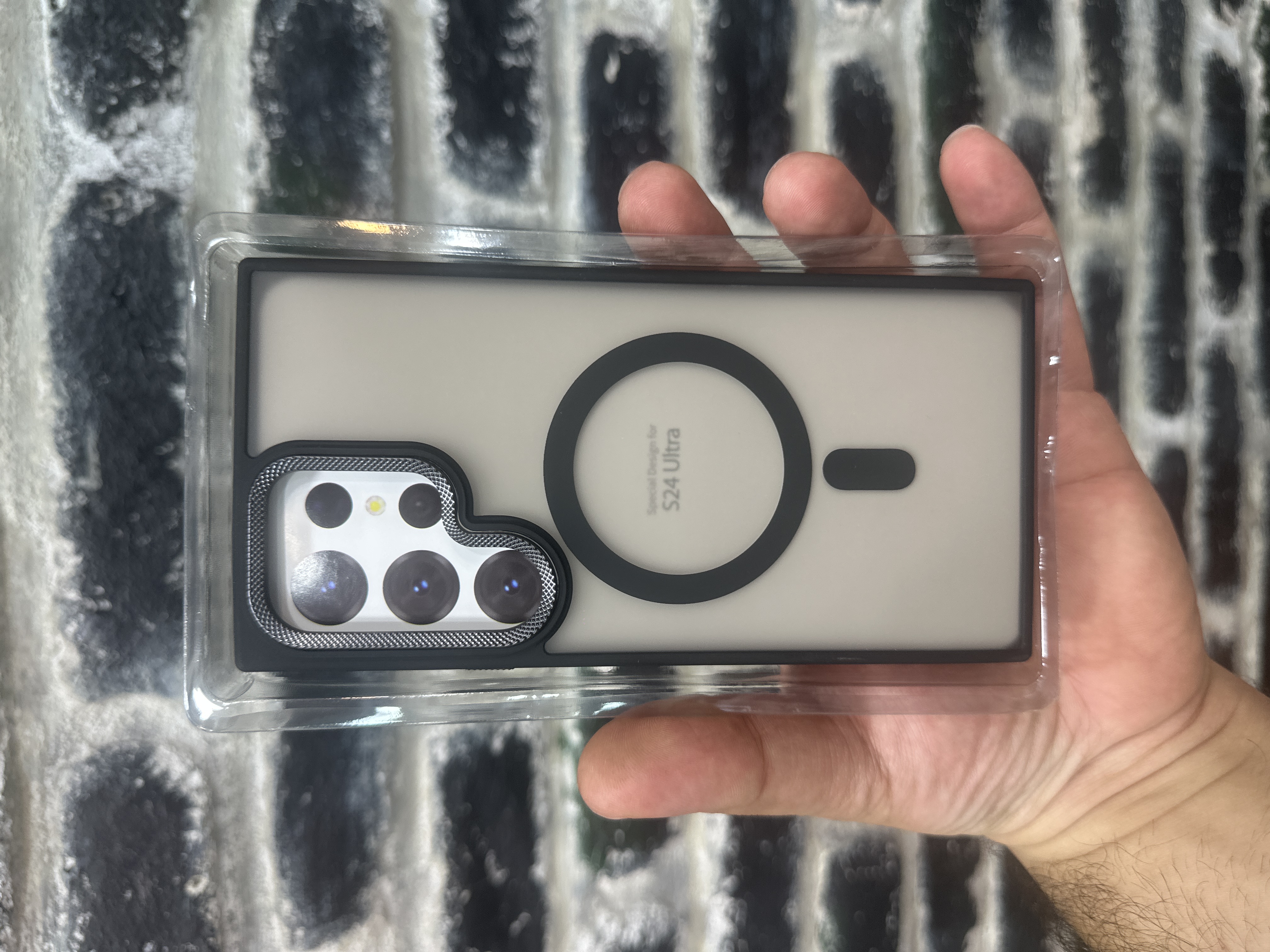 قاب مدل Magsafe-S24ULTRA مناسب برای گوشی موبایل سامسونگ Galaxy S24 Ultra محافظ لنز و دکمه فلزی بسیار شیک و محکم