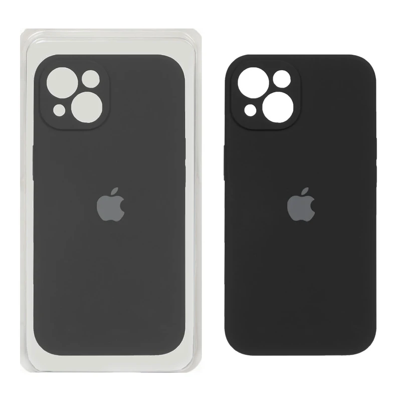 قاب کاور گوشی آیفون 13 - 14 نرمال / iphone 13 - 14 normal مدل سیلیکونی پاک کنی اورجینال محافظ لنز دار رنگ یشمی