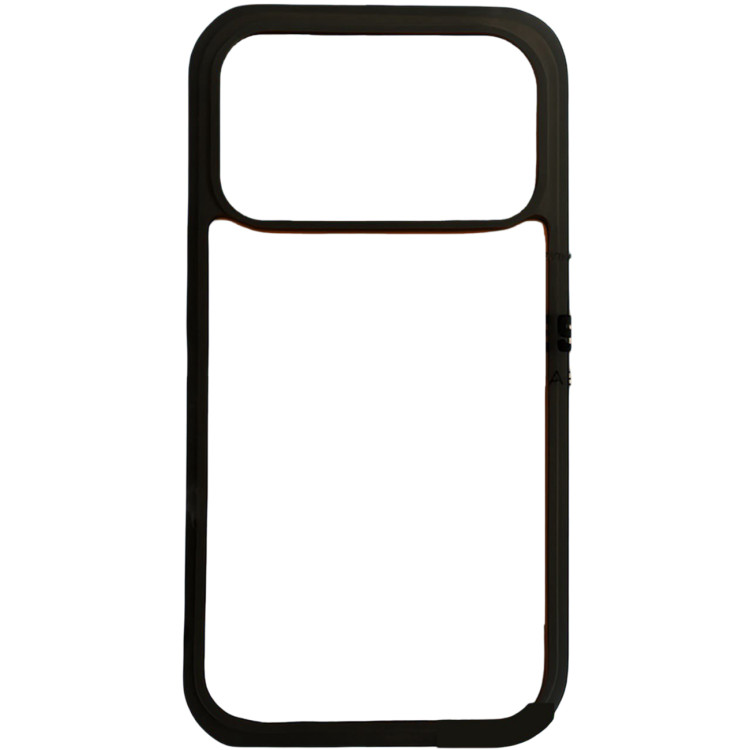 قاب گوشی آیفون 17 پرو مکس / iphone 17 pro max مدل پشت شفاف ساده دور مشکی - QS