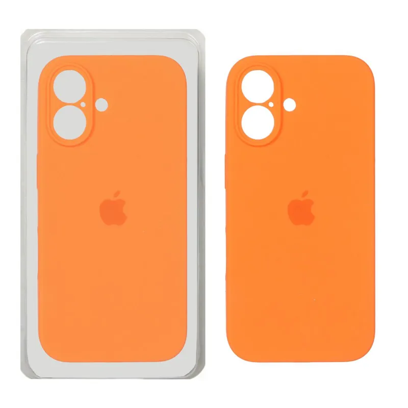 قاب کاور گوشی آیفون 17 نرمال / iphone 17 normal  مدل سیلیکونی پاک کنی اورجینال داخل پارچه ای محافظ لنز دار