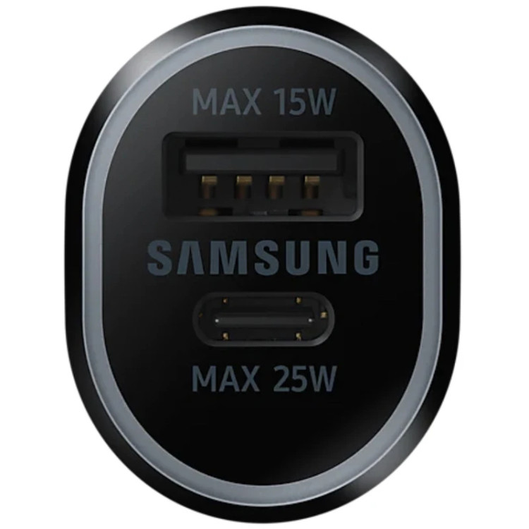 شارژر فندکی 2 پورت 25 وات سامسونگ - اتصال فندکی خودرو، درگاههای خروجی USB-C، - اورجینال اصلی