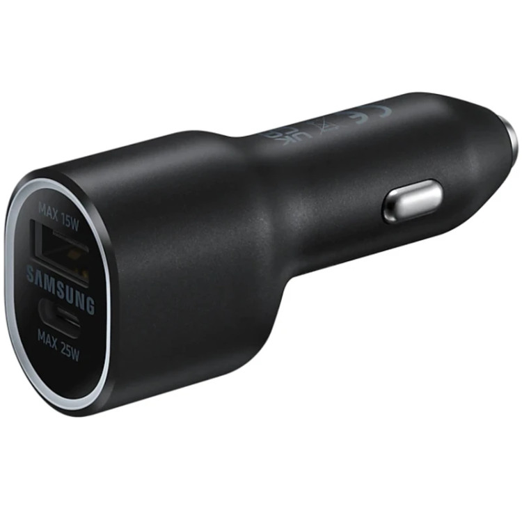 شارژر فندکی 2 پورت 25 وات سامسونگ - اتصال فندکی خودرو، درگاههای خروجی USB-C، - اورجینال اصلی