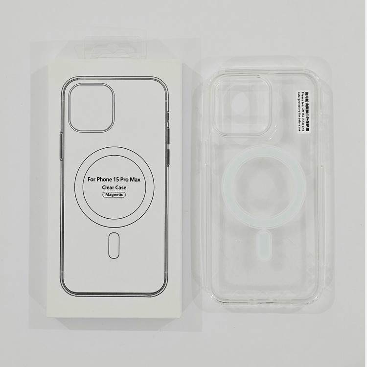 قاب کاور گوشی آیفون 16 پرو مکس / iphone 16 pro max مدل پشت شفاف ساده مگ سیف - Clear Case
