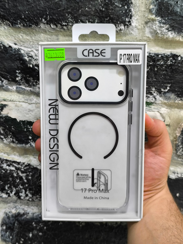 قاب گوشی آیفون 17 پرو مکس / iphone 17 pro max مدل پشت شفاف سخت مگ سیف - Case