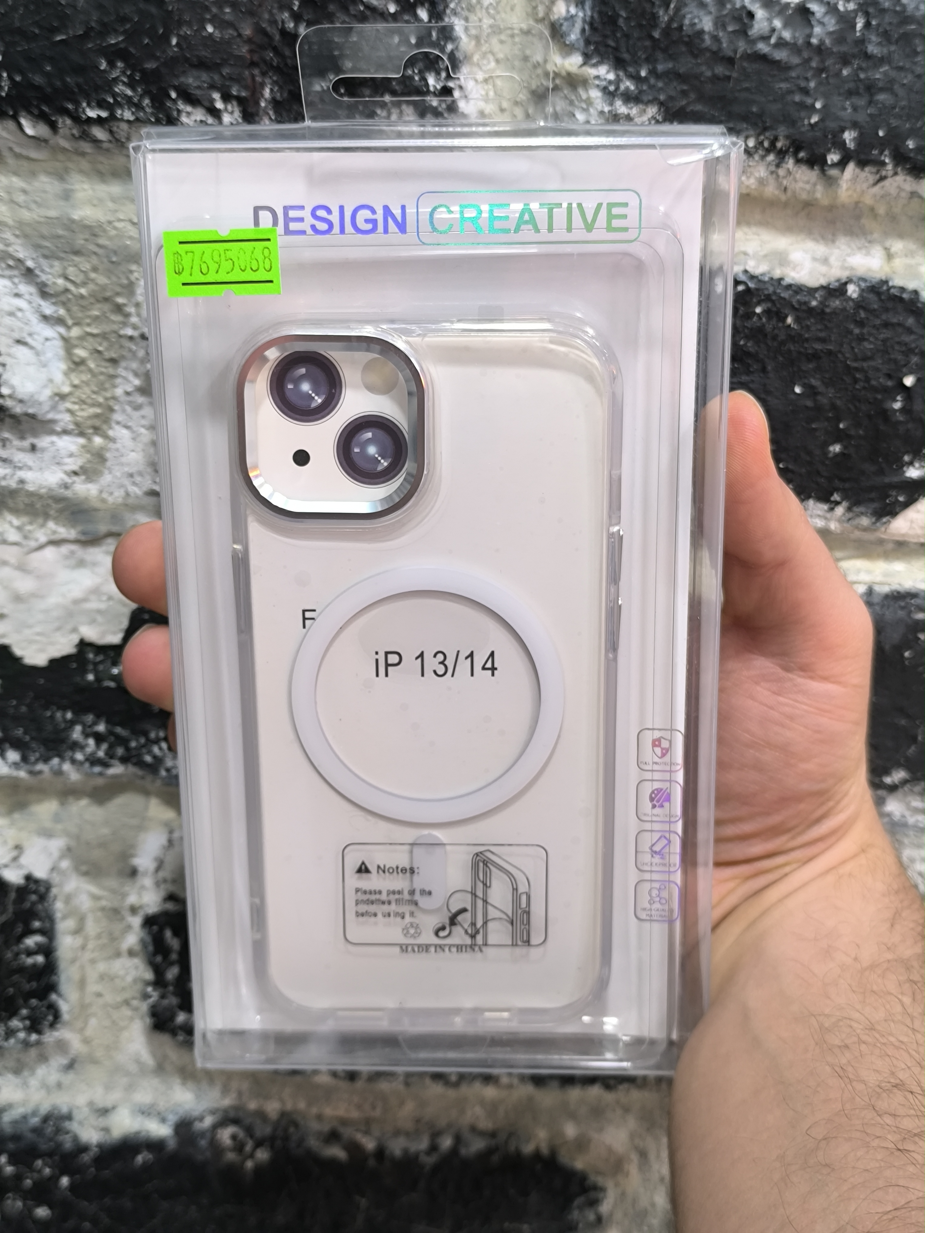 قاب کاور گوشی آیفون 13 نرمال / iphone 13 normal مدل پشت شفاف سخت مگ سیف - Design