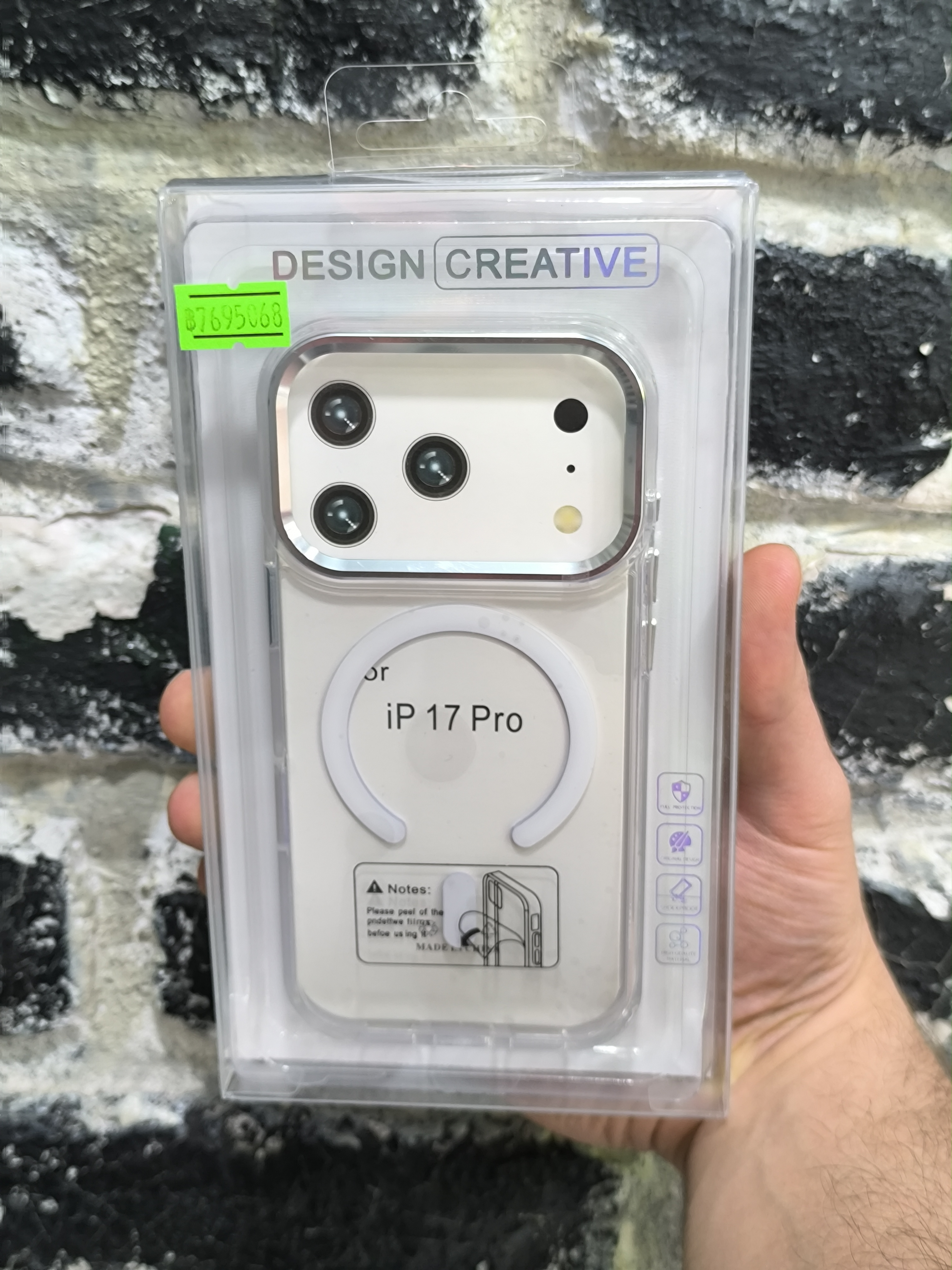 قاب کاور گوشی آیفون 17 پرو / iphone 17 pro مدل پشت شفاف سخت مگ سیف - Design