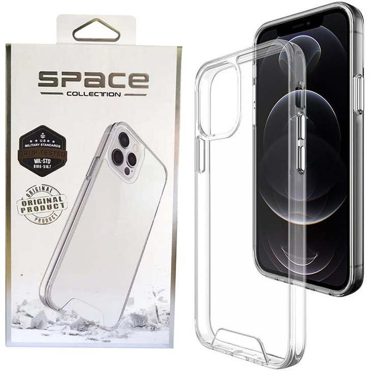 قاب کاور گوشی آیفون 17 نرمال /  iphone 17 normal مدل پشت شفاف ساده - Space
