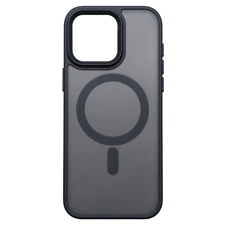 قاب کاور گوشی آیفون 13 پرو / iphone 13 pro مدل پشت مات مشکی مگ سیف دار - QS