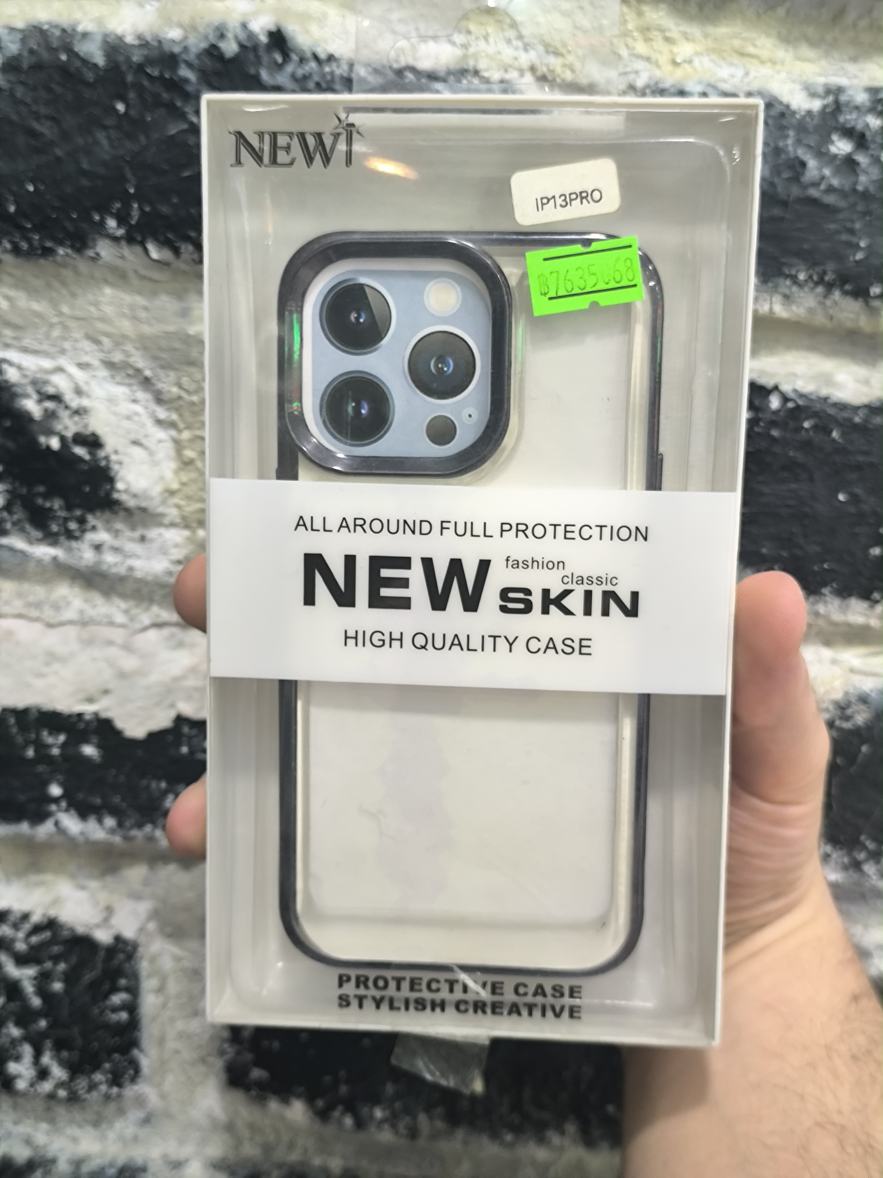 قاب کاور گوشی آیفون 13 پرو / iphone 13 pro مدل پشت شفاف دور براق  - New Skin