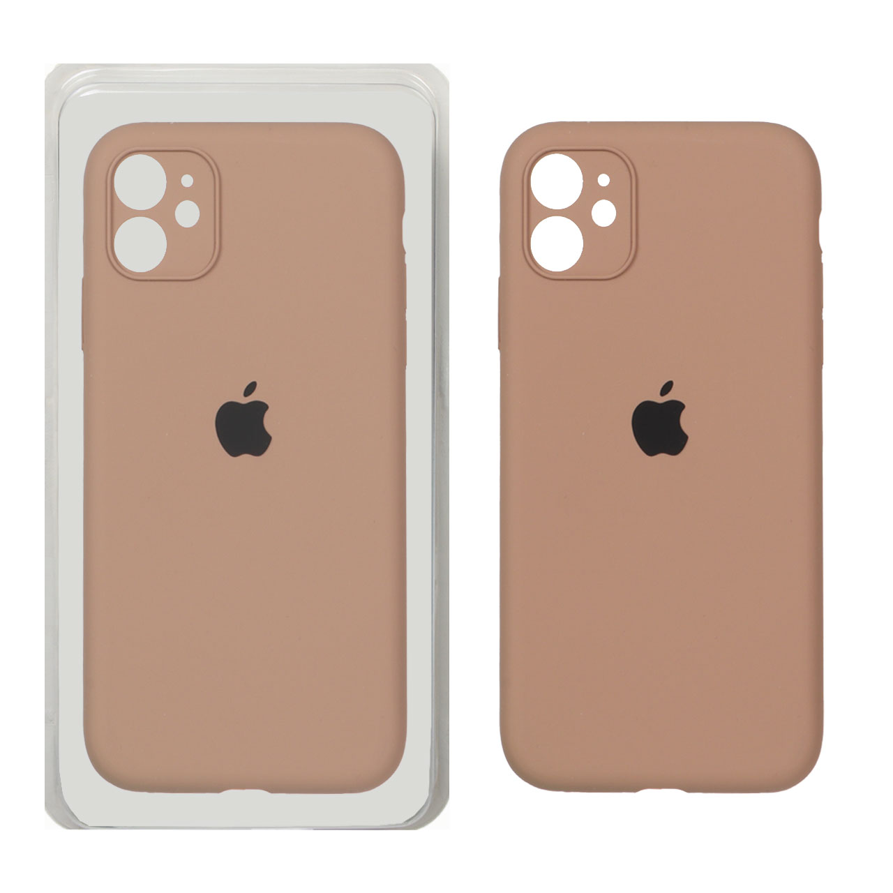 قاب کاور گوشی آیفون 12 نرمال / iphone 12 normal مدل سیلیکونی پاک کنی اورجینال داخل پارچه ای محافظ لنز دار