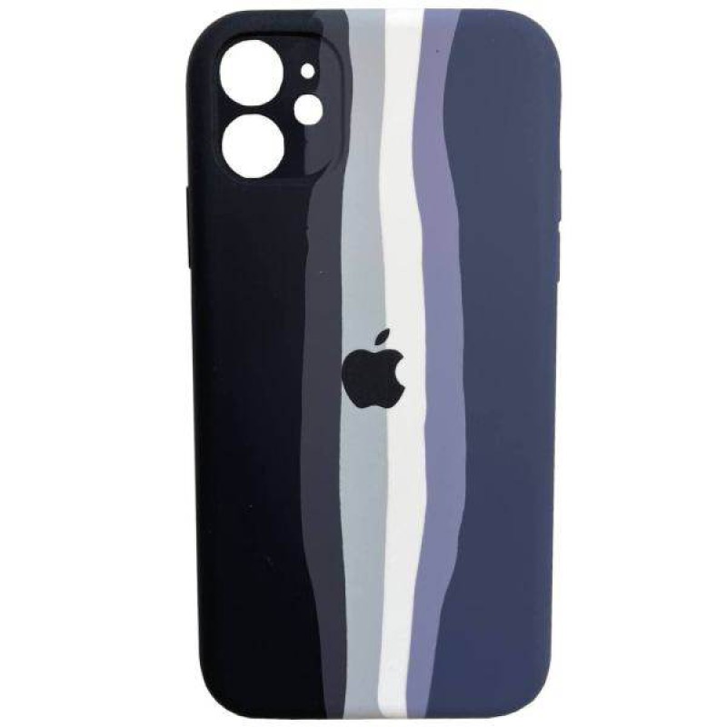 قاب کاور گوشی آیفون 12 نرمال / iphone 12 normal مدل سیلیکونی پاک کنی اورجینال داخل پارچه ای محافظ لنز دار