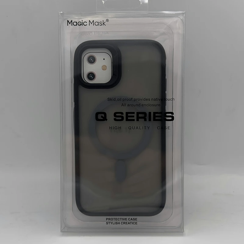 قاب کاور گوشی آیفون 11 پرو / iphone 11 pro مدل پشت مات مگ سیف مشکی - QS