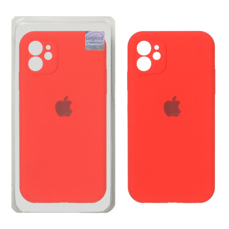 قاب کاور گوشی آیفون 11 نرمال / iphone 11 normal مدل سیلیکونی پاک کنی اورجینال داخل پارچه ای محافظ لنز دار