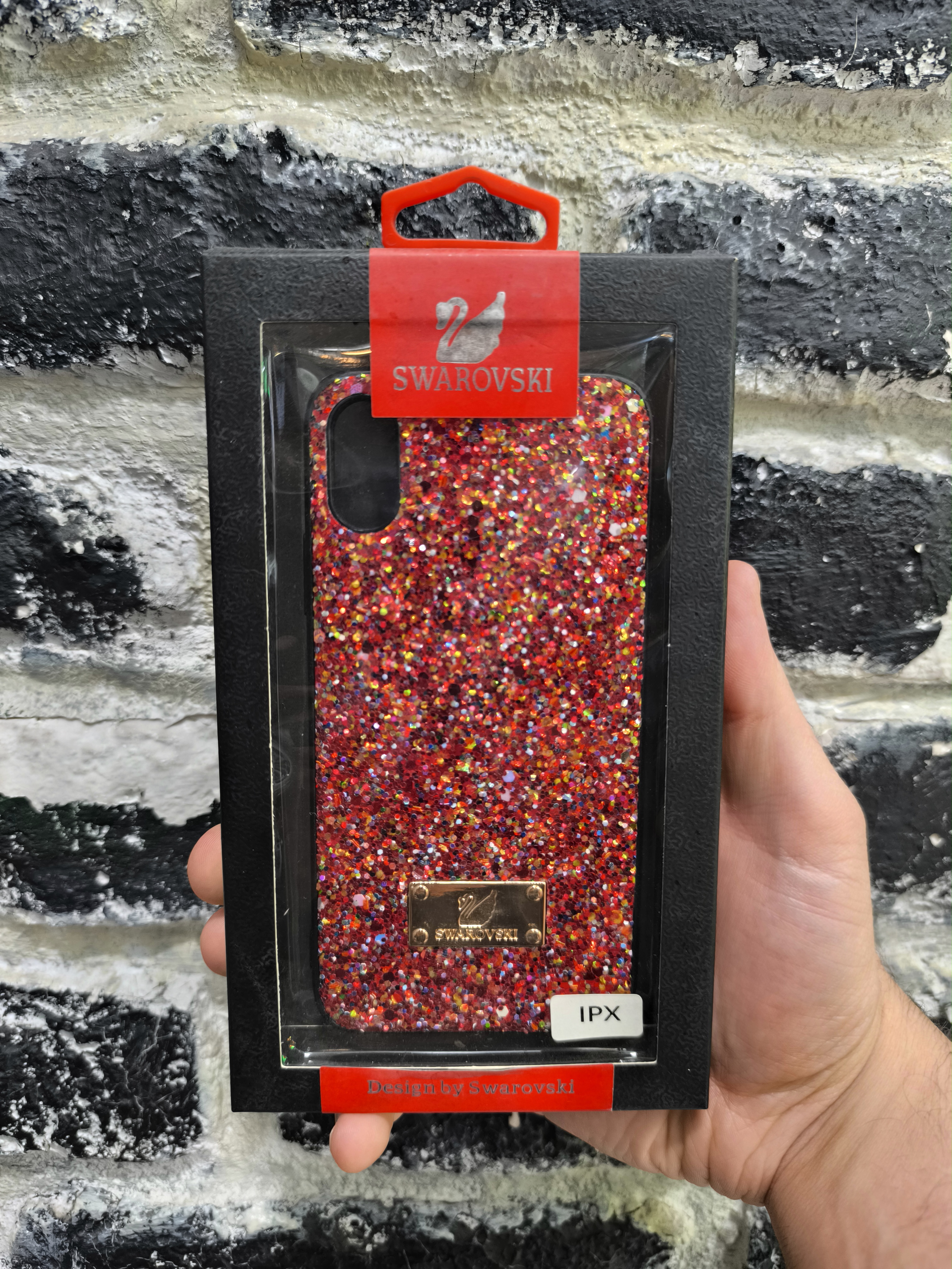 قاب کاور گوشی آیفون iphone Xs مدل طرح دار رنگی - Swarovski