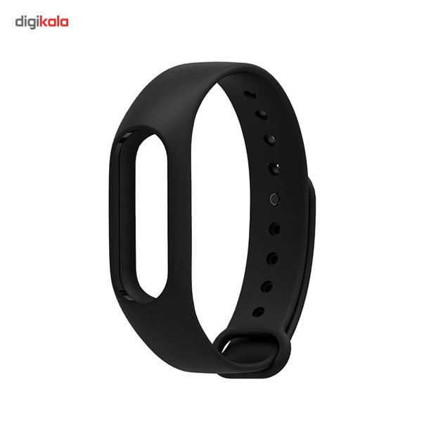بند مچ بند هوشمند مدل Mi Band 2 Silicone رنگ مشکی